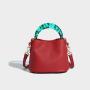 New Women's Resin Handle Bucket Bag Good Quality Single Shoulder Crossbody Bags Ladies Leather Handbag Support Customization