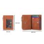 Wholesale mens slim wallets slim genuine leather card holder rfid wallet leather smart wallet holder for men