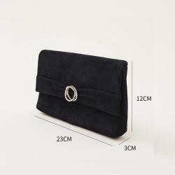 Private Label Wedding Suede Diamond Buckle Womens Clutch Bags Party Dinner Bags Wholesale Fashion Elegant Womens Clutch Purse