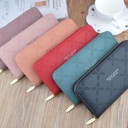 2022 Fashion women pu leather Vintage ladies clutch bag  women's phone case card holder multiple wallets
