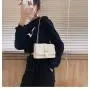 2023 New Design Fashion Small Handbags Chain Shoulder Wide Strap Pu Leather Crossbody Messenger Bags Wholesale Women Handbags