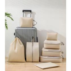 XL009-9 Foldable Travel Bag Nine Pieces Travel Organizer Set 6 Colors Accept Customized Logo Durable Essentials for Travelling