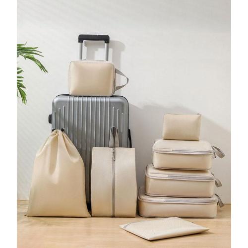 XL009-9 Foldable Travel Bag Nine Pieces Travel Organizer Set 6 Colors Accept Customized Logo Durable Essentials for Travelling