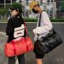 Custom Stylish and Spacious Large Capacity Carry On PU Leather Tote Overnight Duffel Bag for Travel