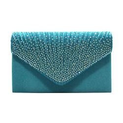 HOT Classical Wedding Party Silk Evening Bag Rhinestone Clutch Purses for Women Ladies Handbag Clutch Bags chain shoulder bag