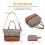 2022 new arrival LOVEVOOK Canvas Travel Duffel Bags with Shoe Compartment Overnight luggage duffle bag women Weekender Bags