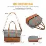 2022 new arrival LOVEVOOK Canvas Travel Duffel Bags with Shoe Compartment Overnight luggage duffle bag women Weekender Bags