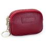 New arrival good quality portable key coin lipstick storage bag leather coin purse mini double-layer zippered coin bag for woman