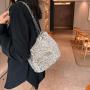 Leisure One Shoulder Popular New Fashionable and Simple Sequin Crossbody Bag