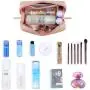 Gelory China Sale Leather Makeup Bag Zipper Pouch Travel Cosmetic Organizer for Women and Girls