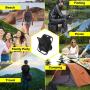 Multi-Function Folding Camping Chair Fishing Chair Cooler  Backpack with Cooler Insulated Picnic Bag