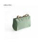 Korean Style Solid Cosmetic Bag Women Bow Tie Makeup Bag Mini Portable Handbag for Women and Girls
