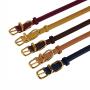 Premium Cowhide Rolled Leather Dog Collar Durable Round Rope Collars for Small Medium Large Dogs Puppy Cat