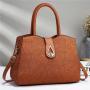 ZR642 Woman Bag Handbag Retro PU Fashion Female Latch Portable Big Shoulder Underarm Bag Girl Versatile Tote Bag Shopping Party