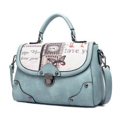 2024 Printed Flap Custom Handbag Luxury Rivet Design Handbags For Fashion Women