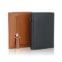 Customized Logo Magnetic Wallet Pu Leather Credit Card Holder Transparent Window Pop up Card Holder With Zipper Coin Pocket
