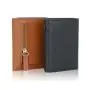 Customized Logo Magnetic Wallet Pu Leather Credit Card Holder Transparent Window Pop up Card Holder With Zipper Coin Pocket