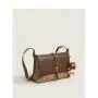 2024 sling bag women shoulder bags luxury fashion vegan leather crossbody bag with chain and embroider pattern