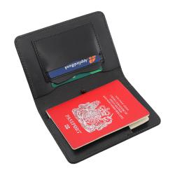 Leather Travel Passport Holder Rfid Blocking Passport Cover PU Leather Passport Card Holder