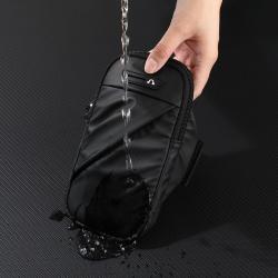 ZF128 New PU Sports Arm Bag Running Outdoor Cycling Wrist Bag Waterproof Adjustable Mobile Phone Bag with Headphone Hole