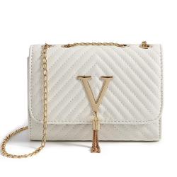 ZR299 Women's Shoulder Bag 2023 New Fashion Simple Stripe Embroidered Tassel Decorative Crossbody Bag