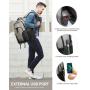 LOVEVOOK Stylish Large Travel Backpack for Men TSA Approved Carry On Computer Rucksack school work business Laptop Backpacks usb