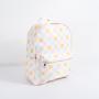 Keymay School Bag Custom Check Printed Backpack Waterproof Nylon Checkered Print School Bags for Girls Students Cute Backpacks