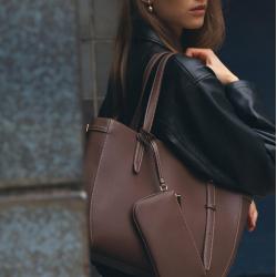 OEM ODM Women Handbag Large Capacity Ladies Shoulder Bag Luxury PU Leather Tote Bag