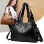 High Quality Leather Handbag Casual Crossbody Bags for Women 2024 New Large Capacity Shoulder Bags Ladies Travel Tote Bag