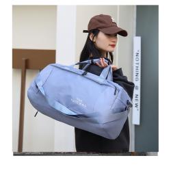 Gelory Large Capacity Sports Gym Bag Custom Logo Waterproof Weekender Travel Duffle Bag With Shoes Compartment