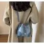 ZR788 Women's Bags Fashion PU Girl Retro Small Square Bag Simple Button Shoulder Lady Crossbody Phone Bucket Bag Female Party