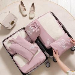 Wholesale Customized 6 Pcs Travel Organizer Bag Set Women Multi-color Ultralight Waterproof Luggage Packing Cubes for Travel