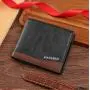 Men's Short Multi-Card Business Wallet Bag Waterproof Horizontal Design with Open Closure Cross-Border Fashionable Accessory