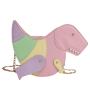 Fashion creative bizarre three-dimensional dinosaur diagonal cross bag personality rivets cute cartoon animal female bag