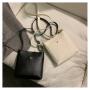Solid Color Lady Designer Bag PU Leather Small Square Cross Body Messenger Women Purse Zipper Closure Single Strap