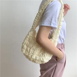 2024 Korean Nylon Puff Bag Creative Large Capacity Simple Soft Ladies Puff Hand Bag Fashion Women's Shoulder Bags for Girls
