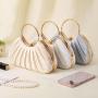 New Hundred Pleated Evening Bag Women's Handheld Celebrity Bag