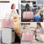 LOVEVOOK Quilted Gym Duffel Bag with Toiletry Bag Yoga Fitness Travel Duffle with Shoe Compartment New Weekender Overnignt Bags