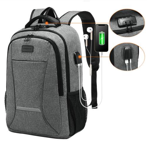 LOVEVOOK Wholesale Custom waterproof Anti-Theft men bags work business travel bags usb 15.6 17 laptop backpacks