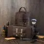 Custom Retro Travel Toiletry Bag for Men Large Capacity PU Canvas Water-resistant Shaving Bag for Toiletries Accessories