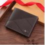 New Men's Short Thin Multi-Card Wallet Casual Fashionable Embossed Youth Card Bag Waterproof Cross-Border Foreign Trade Bag