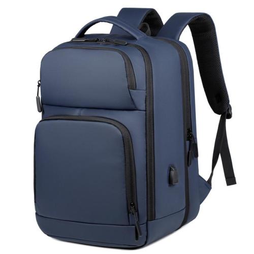 17-Inch Men's Multi-Function Business Travel Backpack Waterproof Large Capacity Backshoulder Computer Bag with USB
