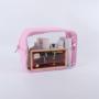 Keymay RTS Stock S M L XL 7 Colors Custom Logo Waterproof PVC Clear Makeup Bag Transparent Plastic Pouch Cosmetic Bag Makeup