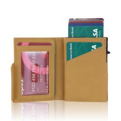 Custom aluminum RFID blocking anti-theft wallet credit card holders for men