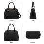 Lovevook 2022 Brand designer Classic Double Zip Top Handle Dome Satchel Bag Ladies Shoulder Purse Small Crossbody Bags for Women