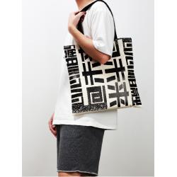 Susen Chrisbella 2022 High Quality Ladies Black bags Women Canvas Tote bag Custom Shopping Bag