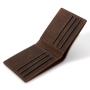 ZR250 New Vintage Crazy Horse Leather Men's Wallet Short Fashion Genuine Leather Money Clip Layer Cowhide Simple Clip