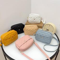 Bags for women wholesale factory embroidery diamond lattice small square mobile phone bag fashionable shoulder crossbody bag