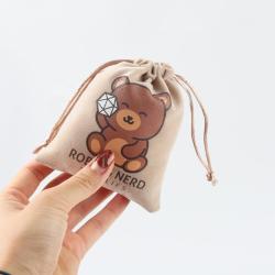 Custom Logo Velvet Drawstring Pouch  for  High End Necklace Jewellery Gift Packaging Drawstring Velvet Bag
