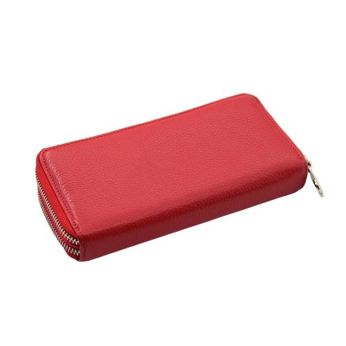 Fashion OEM logo lady long wallet genuine leather women wallet leather long wallet for women